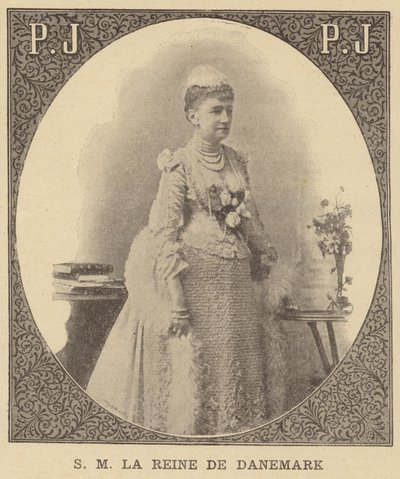 Louise de Hesse-Kassel, reine consort de Christian IX de Danemark - French School